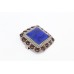 Women 925 Sterling Silver Pendant Natural Lapis lazuli Garnet Gem Stone P 806